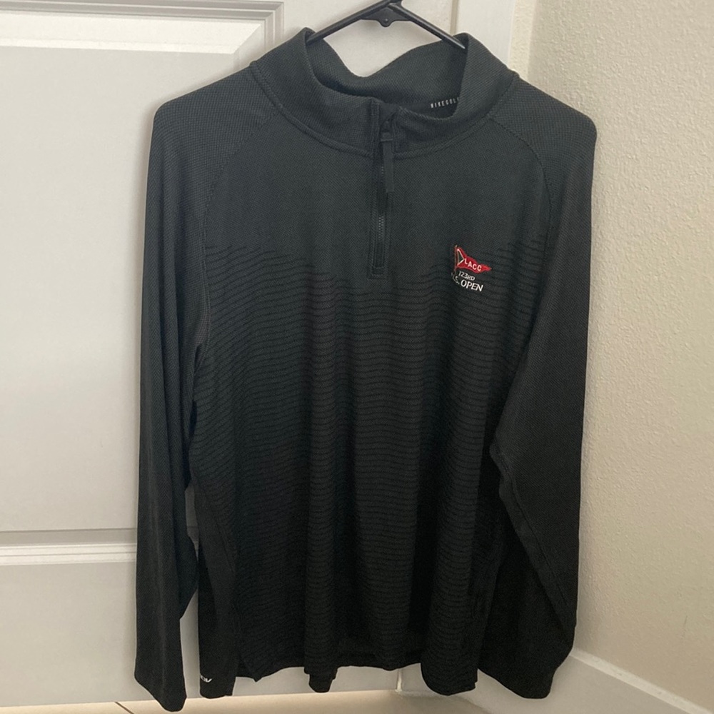 Men’s Nike U.S. Open LACC Quarter-Zip. Black, Size Large.